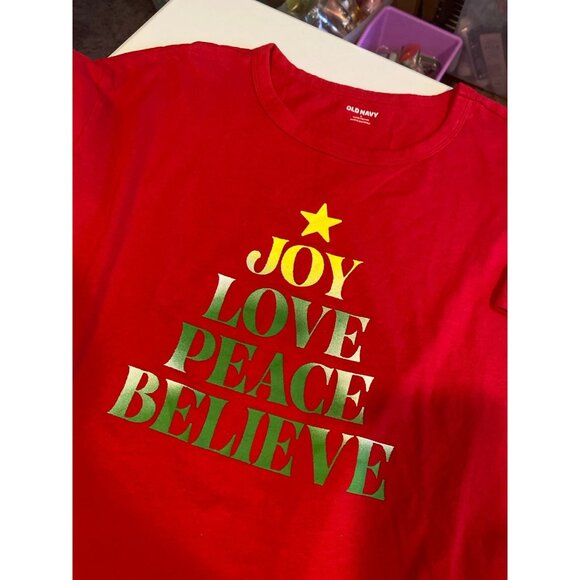 Old Navy Christmas Holiday Pajama Lounge Shirts Size Large 12-14 - Picture 6 of 12